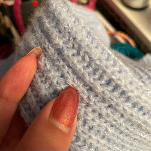 Missguided Blue Premium Roll Neck Boyfriend Jumper - Picture 5 of 7